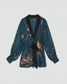 printed jacket at Zara